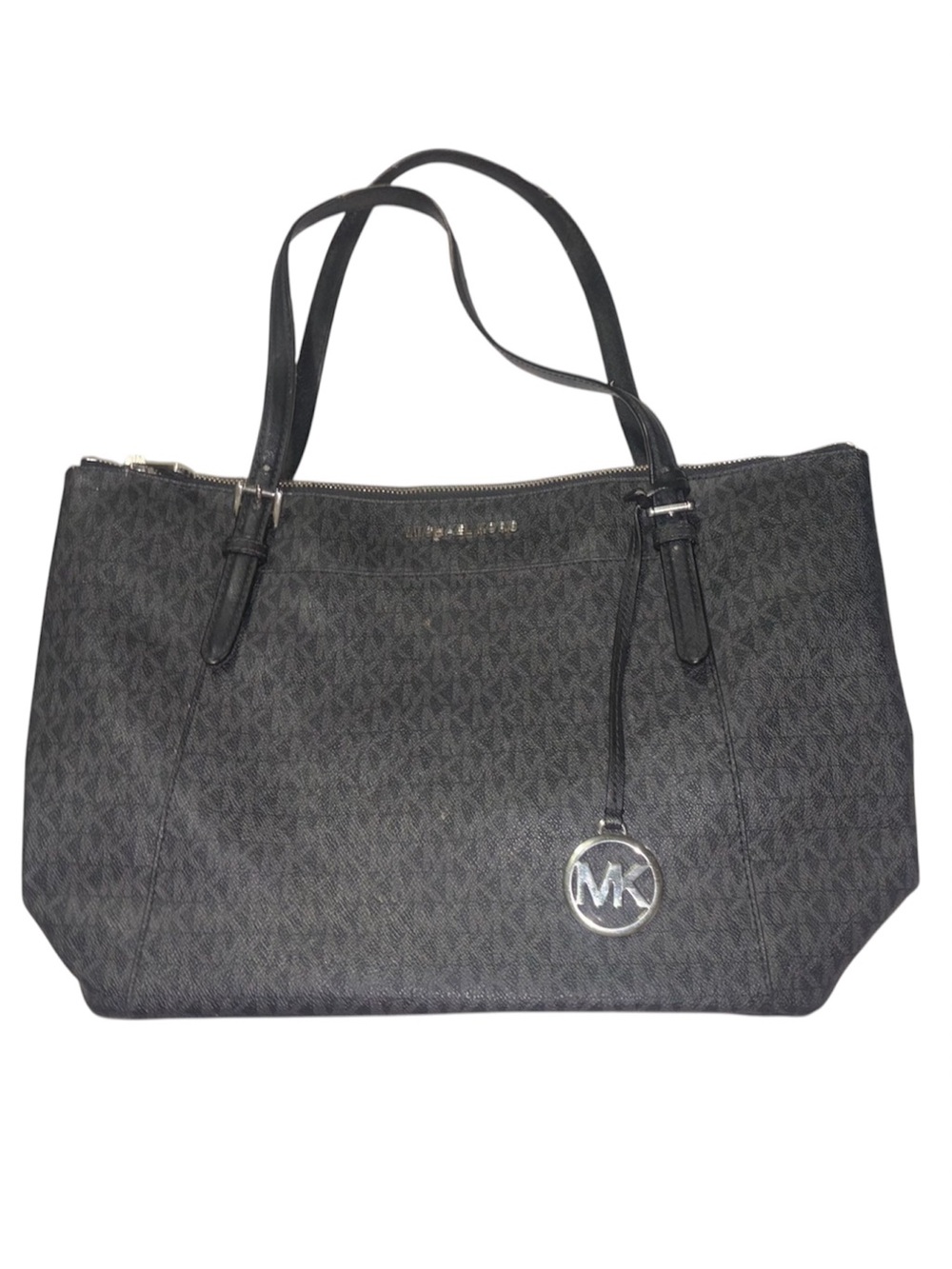 Michael Kors Black Monogram Logo Tote